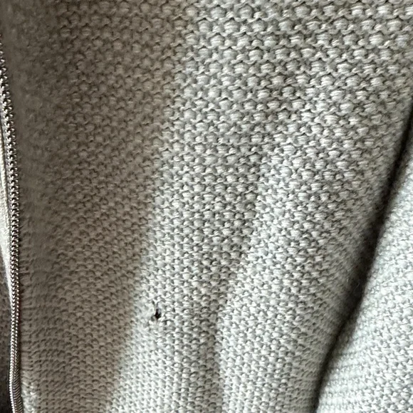 Prada made in Italy vintage gray zipper front sweater cardigan size 42